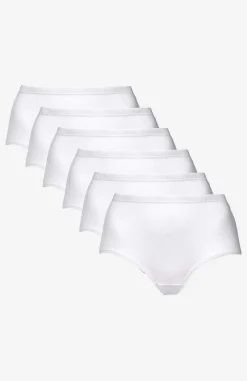 Ribbet trusse i bomuld 6-pack