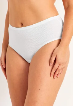 Ribbet trusse i bomuld 6-pack