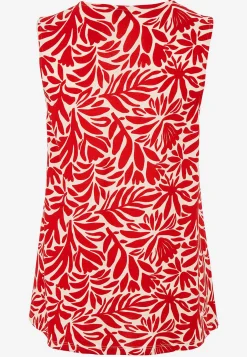 Ærmeløs jerseytop med v-udskæring