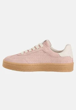 Ruskindssneakers med snøring