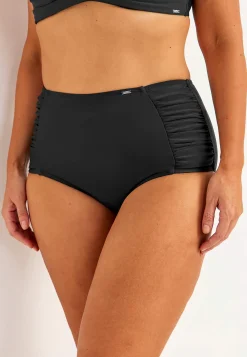 Rynket bikiniunderdel med høj talje Honolulu