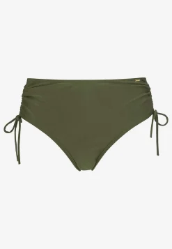 Rynket bikiniunderdel med høj talje