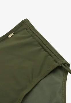 Rynket bikiniunderdel med høj talje