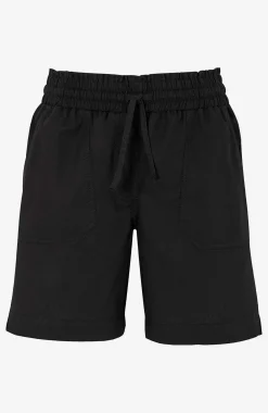 Shorts i vasket bomuld