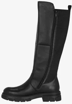 Skindstøvle med skaft med stræk