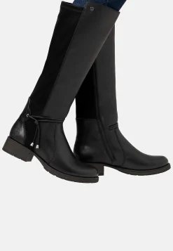 Skindstøvle med skaft med stræk