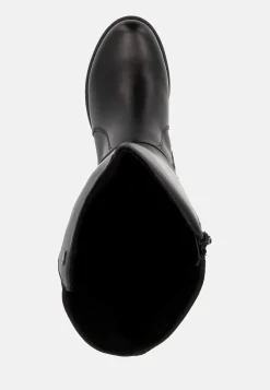 Skindstøvle med skaft med stræk