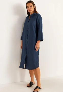 Skjortekjole Premium i hør