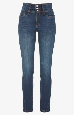 Smalle jeans med høj talje - tre længder Jennifer