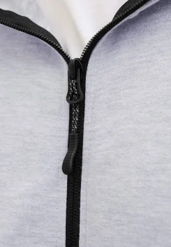 Sporty hættetrøje med lynlås