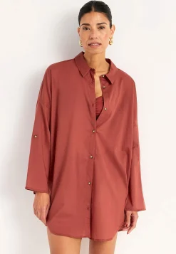 Strandskjorte med foldbare ærmer | Cellbes