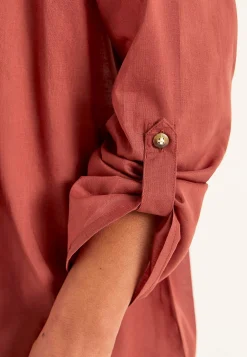 Strandskjorte med foldbare ærmer | Cellbes