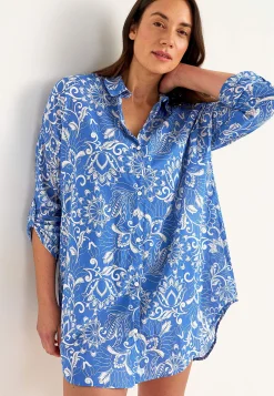 Strandskjorte med foldbare ærmer | Cellbes