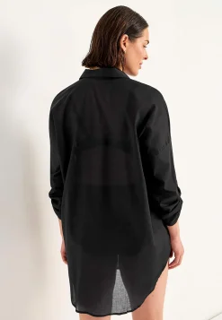 Strandskjorte med foldbare ærmer