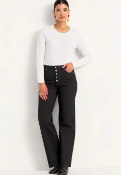 Stretchjeans med høj talje | Cellbes