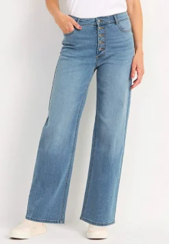 Stretchjeans med høj talje