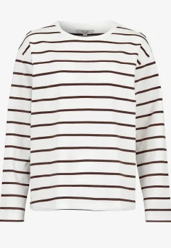 Stribet jerseytop i økologisk bomuld | Cellbes