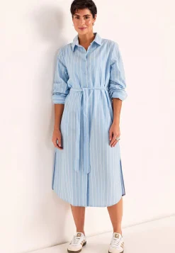 Stribet kjole med lommer | Cellbes