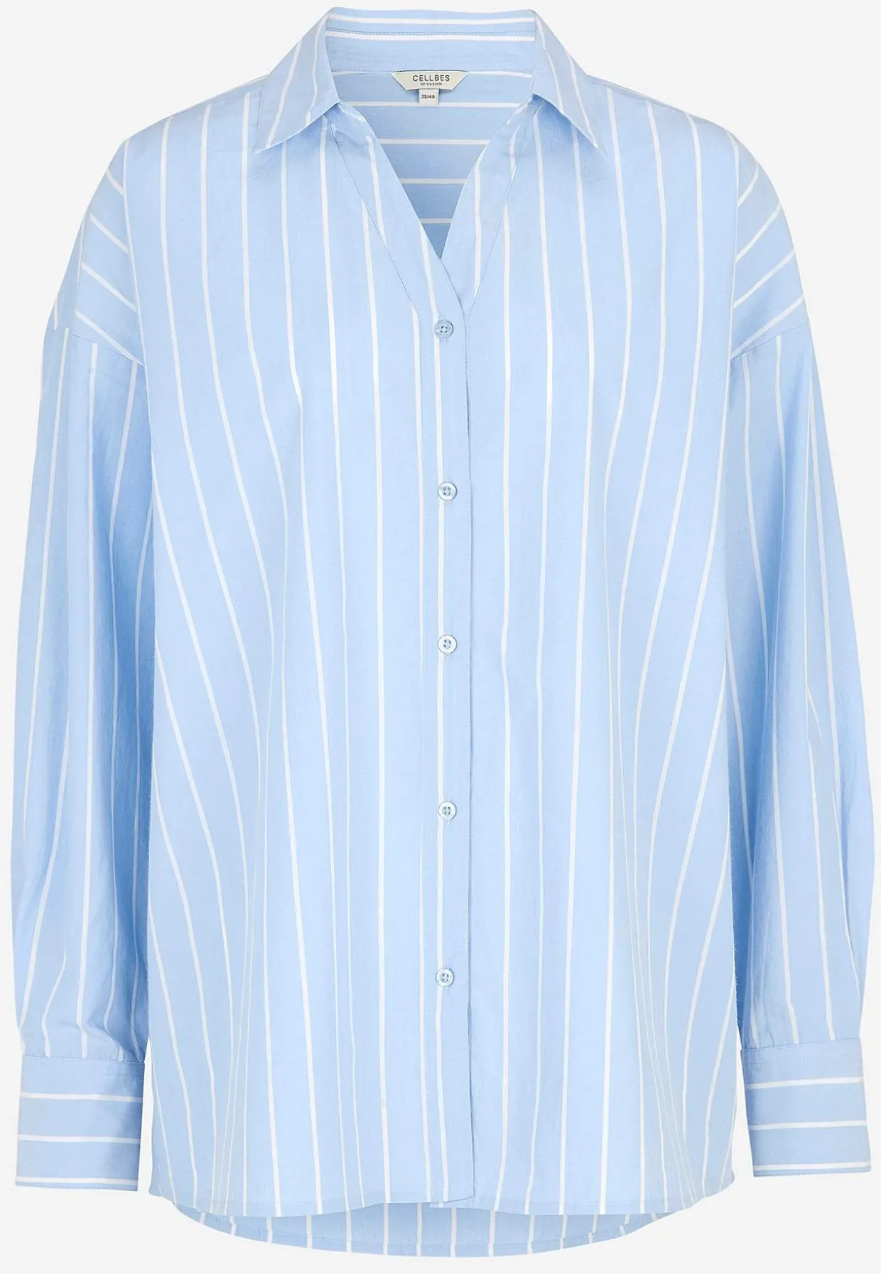 Stribet lang skjorte