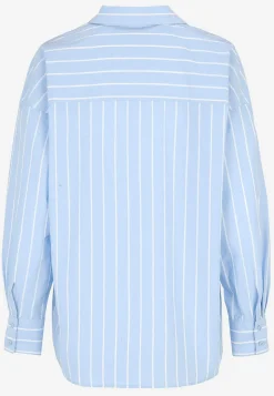 Stribet lang skjorte