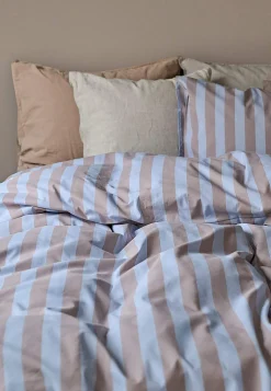 Stribet sengesæt 150x210 cm
