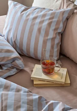 Stribet sengesæt 150x210 cm