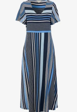 Stribet viskosekjole