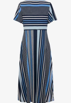 Stribet viskosekjole