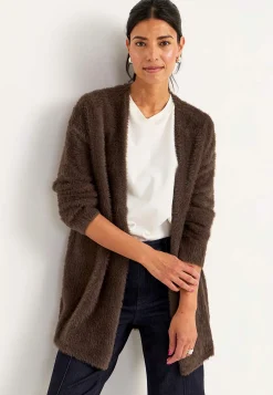 Strikket, åben cardigan