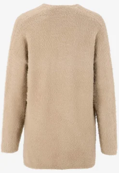 Strikket, åben cardigan