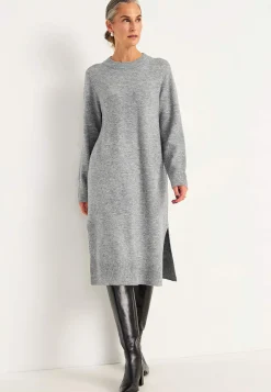 Strikket, blød kjole