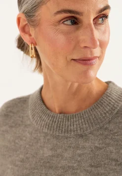 Strikket, blød kjole