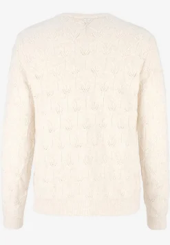 Strikket cardigan med hulmønster