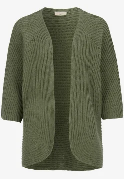 Strikket cardigan med trekvartærme