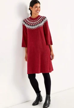 Strikket, jacquardmønstret kjole | Cellbes