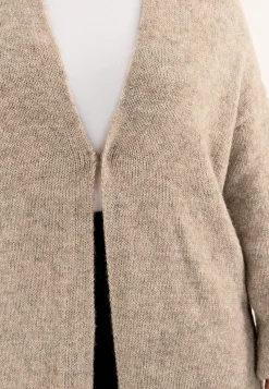 Strikket, lang cardigan