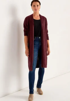Strikket, lang cardigan