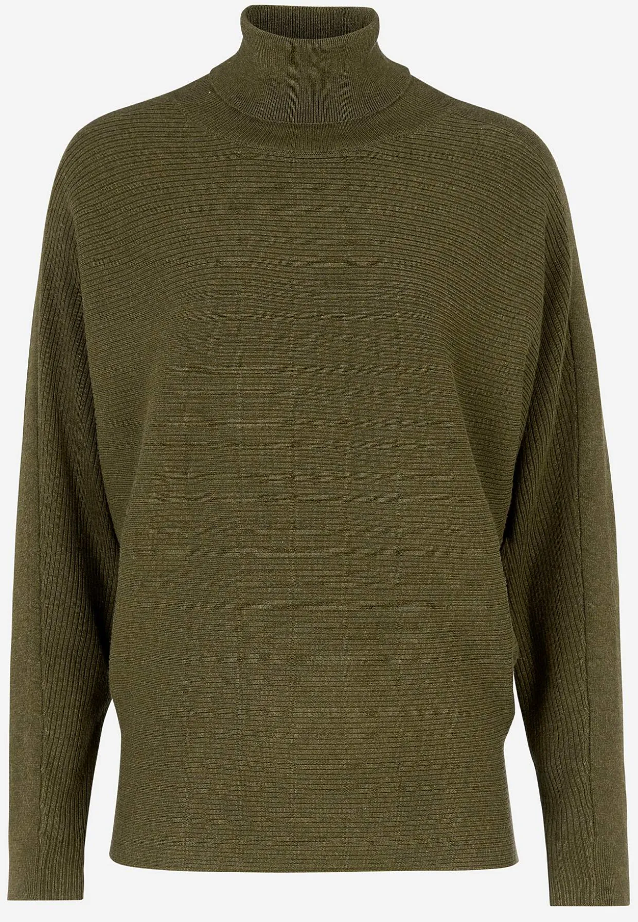 Strikket polotrøje med pingvinærmer