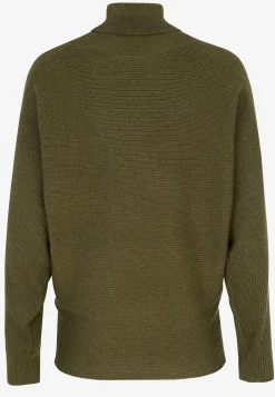 Strikket polotrøje med pingvinærmer