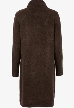 Strikket polotrøje med slå-om detalje foran | Cellbes