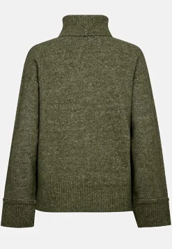 Strikket trøje med krave