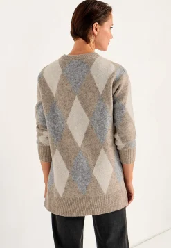 Strikket tunika med slidser | Cellbes