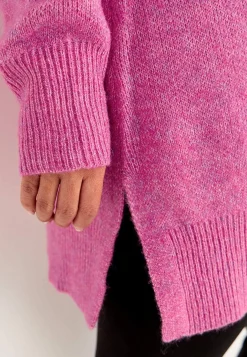 Strikket tunika med slidser