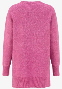 Strikket tunika med slidser