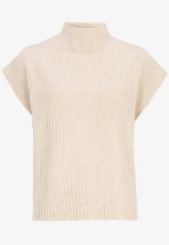 Strikket vest med halvrullekravetrøje | Cellbes