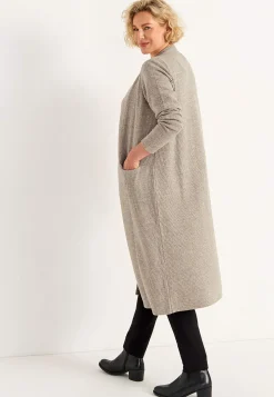 Superblød, lang cardigan med lommer Beata
