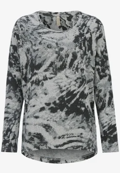 Superblød, mønstret jerseytop