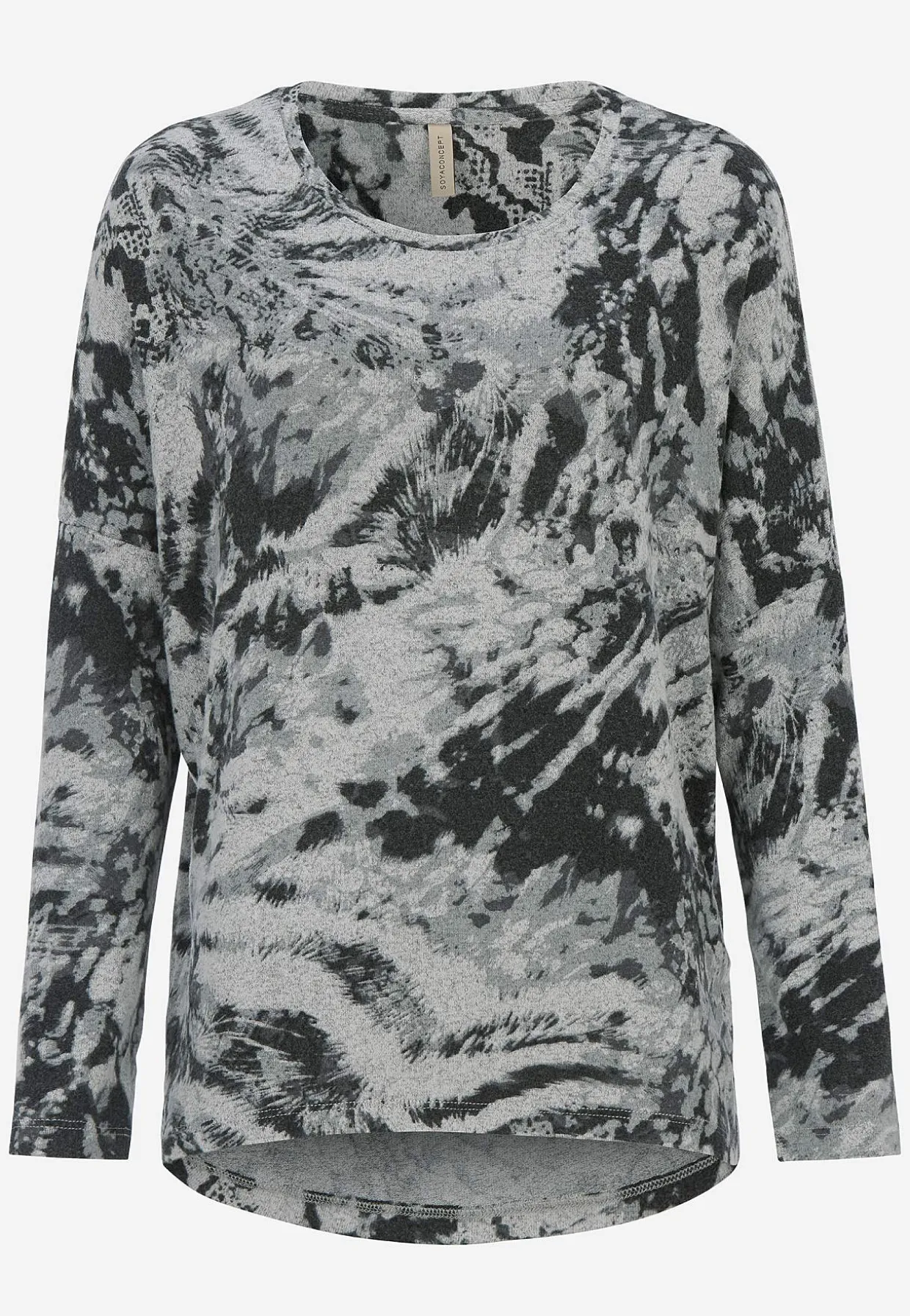 Superblød, mønstret jerseytop