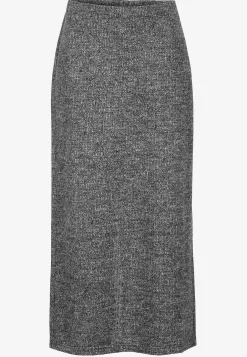 Superblød nederdel med slids Beata