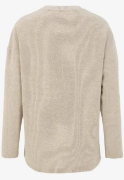 Superblød trøje med dekorativ midtersøm Beata